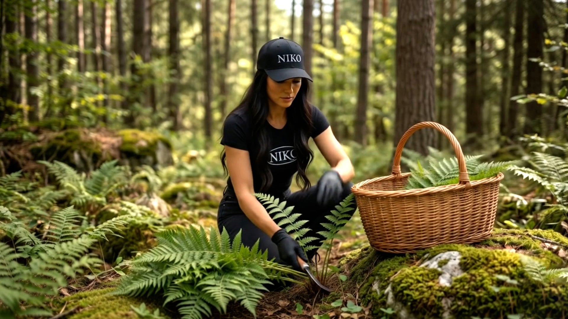 harvesting in the forest