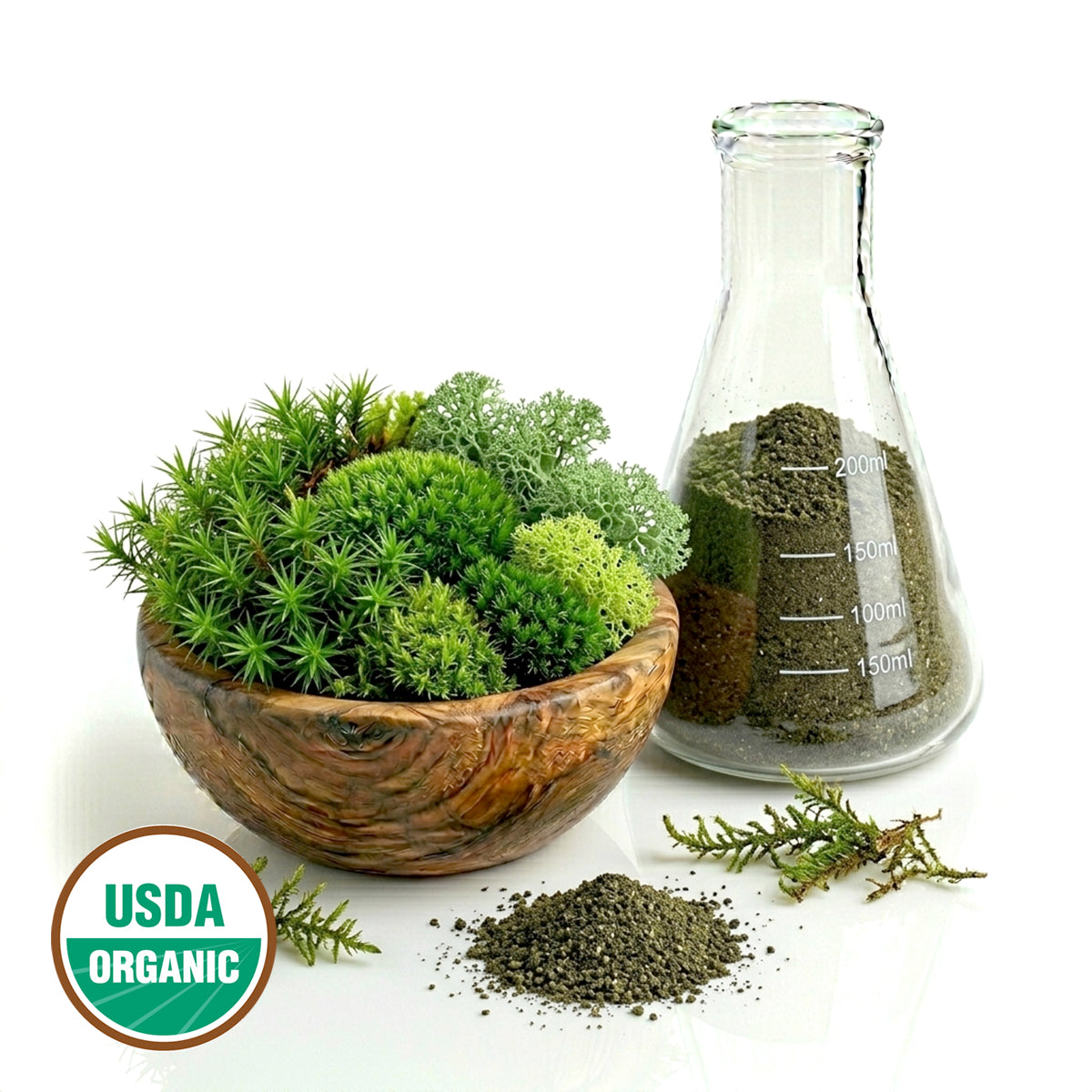 CERTIFIED ORGANIC MOSS POWDER