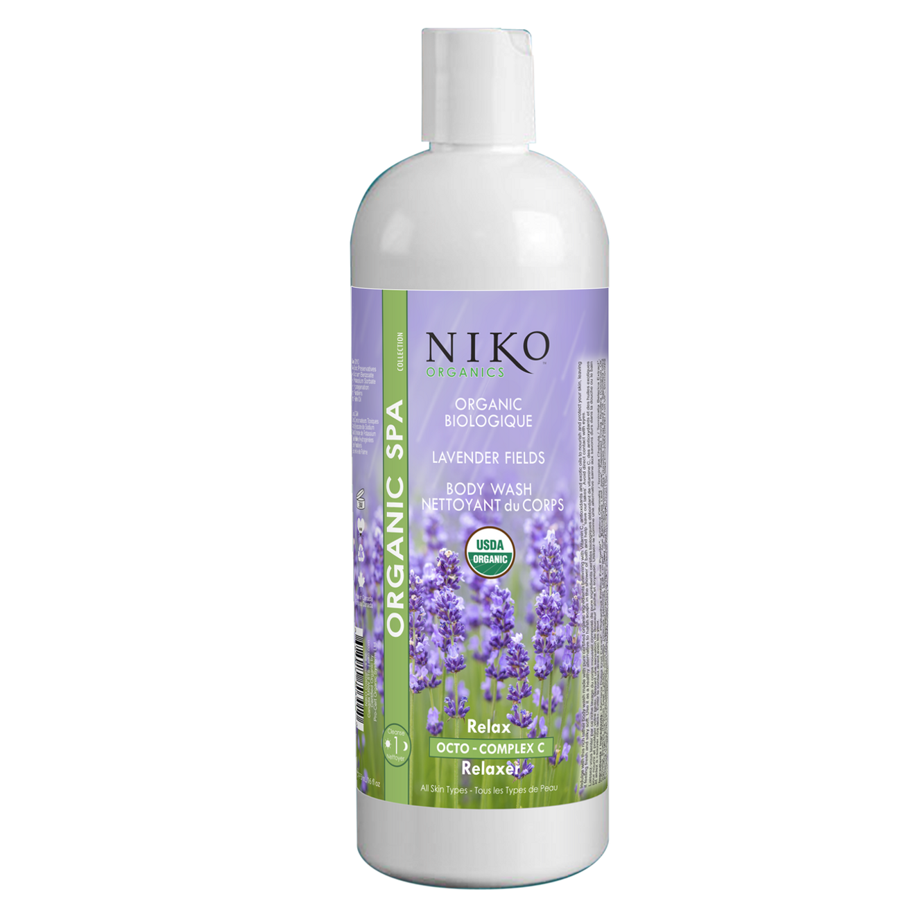 ORGANIC LAVENDER FIELDS BODY WASH - 473mL